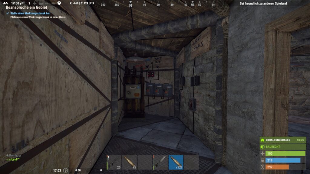 RUST Kabelsystem im Haus