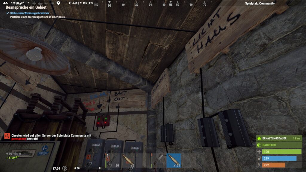 RUST Schalter für das Licht