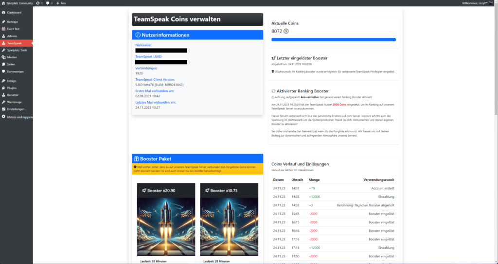 Entdecke unseren neuen TeamSpeak Ranking Booster!