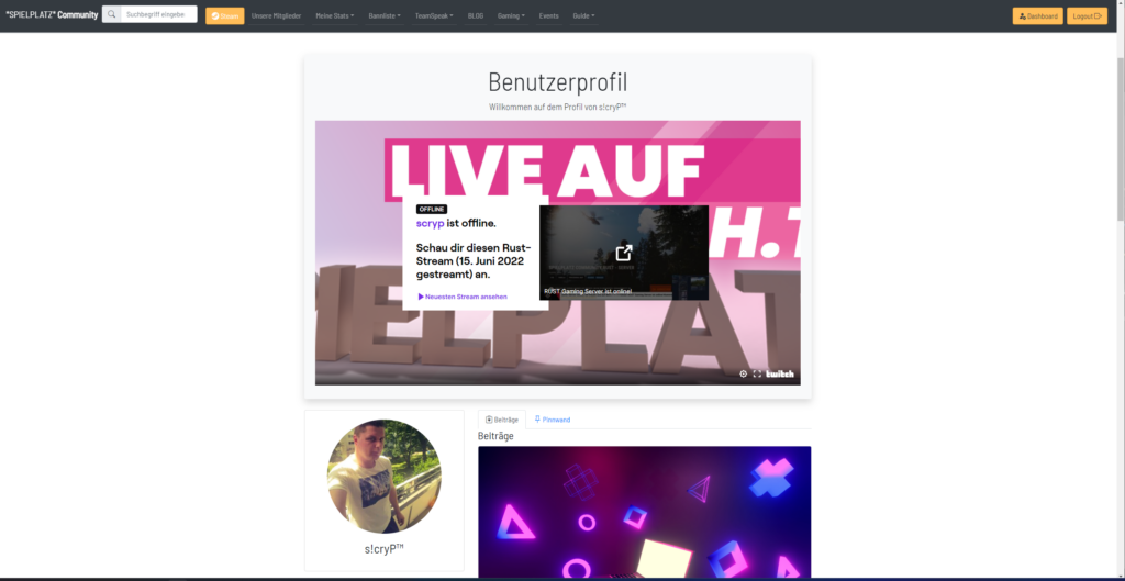 Twitch Stream veröffentlichen