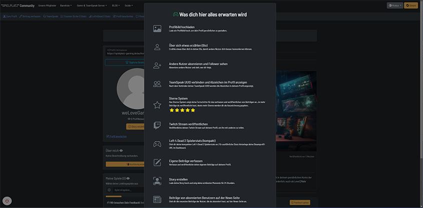 Einführung in das Benutzerkonto